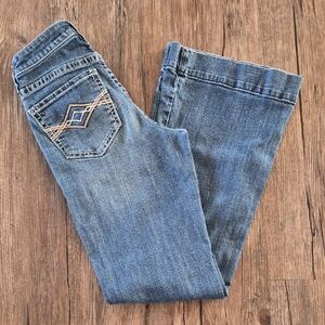 Rock & Roll Womens Blue Flare Jeans